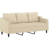  2-dijelni set sofa s jastucima krem od tkanine | shoptok.hr