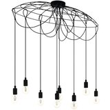 Eglo viseća lampa HOGSMILL 8xE27 115,5 cm crna 43322 | Eponuda.com