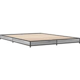 vidaXL Okvir za krevet boja hrasta 140x190cm konstruirano drvo i metal Cijene