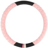 Amio prevleka za volan črna / roza pliš m (37-39cm) | Shoptok.si