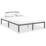 Maison Chic Posteljni okvir - Dvoposteljna postelja - Zakonska postelja siv kovinski 120x200 cm-J15103, (21760323) | Shoptok.si
