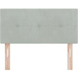 vidaXL Vzglavje Z Gumbi Oblazinjeno Svetlo Sivo 90 cm Veleto | Shoptok.si
