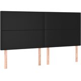  Okvir za krevet s uzglavljem crni 160x200 cm od umjetne kože | shoptok.hr