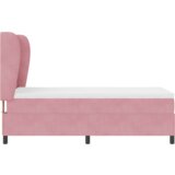 Box Spring Krevet s Madracem Ružičasti 90x200 cm Baršun | shoptok.hr