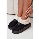 Boto Women's snow boots on platform with fur Black Calyra | Shoptok.si