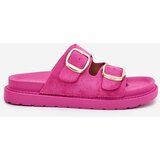 Boto Womens Platform Sandals With Golden Buckles Fuchsia Verena | shoptok.hr