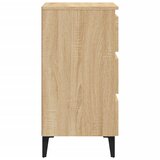  Noćni ormarić s metalnim nogama boja hrasta 40 x 35 x 69 cm | shoptok.hr