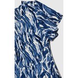 Marisse Blue Short-Sleeved Midi Dress | Shoptok.si