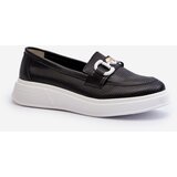 S. BARSKI Black Women's Leather Platform Moccasins S.Barski LR720 | shoptok.hr