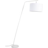 White Label Bela stoječa svetilka s tekstilnim senčilom (višina 220 cm) Martine – Cene
