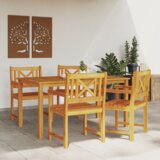 vidaXL Vrtni stoli 4 kosi 56x55.5x90 cm Trden les akacijevca | Shoptok.si