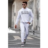 Madmext Sports Sweatsuit Set - Gray - Relaxed fit Cene