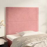  Uzglavlje ružičasto 90x5x118/128 cm baršunasto | shoptok.hr