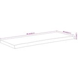 Stolna ploča 90x40x2,5 cm pravokutna bagremovo drvo živi rub | Eponuda.ba
