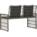  Zunanja klop Enobarvno Siva in temno siva 116 x 55 x 82 cm, (5000272822) | Shoptok.si