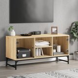 Maison Chic TV omarica - TV stojalo - Televizijska omarica s steklenimi vrati sonoma hrast 102x37x50 cm, (21702357) | Shoptok.si