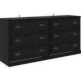  Komode 2 pcs Crni hrast 70 x 35,5 x 67,5 cm Konstruirano drvo | shoptok.hr