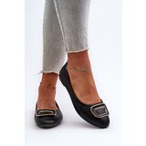 Boto Black Eco Leather Ballerinas with Decoration Enicoria | ePonuda.com