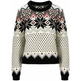Dale of Norway Vilja Womens Knit Sweater Black/Off White/Red Rose S Jumper | shoptok.hr