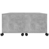  Stolić za kavu siva boja betona 75 x 75 x 38 cm od iverice | shoptok.hr