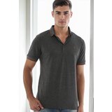 Dewberry T9586 MEN'S POLO NECK T-SHIRT-ANTHRACITE u