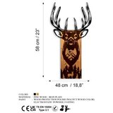 Wallity zidna dekoracija deer in mountain, 48 x 58 cm, smeđa | Eponuda.com