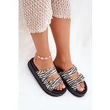 Boto Ladies Sandals With Golden Buckles On Platform Zebra Virvania | ePonuda.com