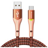 McDodo CA-7962 Kabl USB-A na TIP-C, DUŽINA 1m, LED SVETLO, ORANŽ BOJA | ePonuda.com