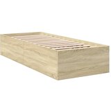  The Living Store Posteljni okvir sonoma hrast 75x190 cm inženirski les - Posteljni Okvir, (21498813) | Shoptok.si
