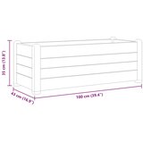  Povišena vrtna gredica PP siva boja kamena 100 x 43 x 35 cm | shoptok.hr