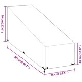  Navlake za ležaljku 2 kom s 12 ušica 205x75x40/70 cm polietilen | shoptok.hr