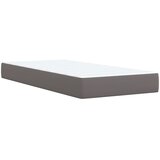  s oprugama i madracem sivi 80 x 200 cm od umjetne kože | shoptok.hr