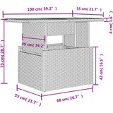  6-dijelni set vrtnih sofa od poliratana s jastucima sivi | shoptok.hr