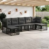  Set vanjskih sofa Crna Poliester | shoptok.hr