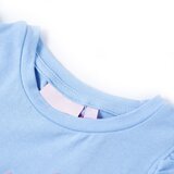  Dječja majica s volanima svjetloplava 128 | shoptok.hr