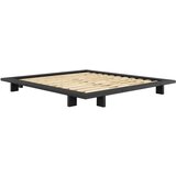 Karup Design Črna zakonska postelja iz borovega lesa z rešetko 180x200 cm Japan - | Shoptok.si
