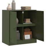  Komoda maslinastozeleni 67 x 39 x 73 cm čelična | shoptok.hr