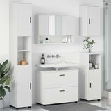 vidaXL Komplet pohištva za kopalnico 5 pcs Bela 30 x 35 x 192 cm | Shoptok.si