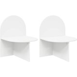  Noćni ormarić 2 pcs Bijela 48 x 49 x 65 cm Konstrukcijsko drvo | shoptok.hr