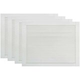  Vrata za omarico z letvicami 4 kosi bela 39,5x59,4 cm borovina, (21413050) | Shoptok.si