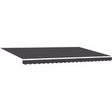  Skrovita tenda Antracit 500 × 300 cm Poliester i aluminij | shoptok.hr