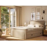 Maison de Rêve Bež boxspring krevet s prostorom za odlaganje 200x200 cm Fresco – | shoptok.hr