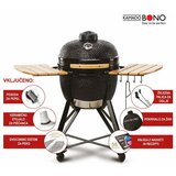 Kamado BONO Roštilj na drveni ugljen Kamado Media (Promjer površine roštilja: 43 cm, Crna) Cijene