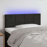  Uzglavlje crno 80 x 5 x 78/88 cm baršunasto | shoptok.hr