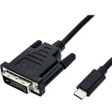 Roline 11.04.5830 adapter [1x moški konektor USB-C® - 1x moški konektor DVI\, 24 + 1 polov] črna 1.00 m, (20429961) Cene