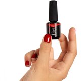 NOBEA UV & LED Nail Polish gel lak za nokte s korištenjem UV/LED lampe sjajni nijansa Warm red #25 6 ml | shoptok.hr