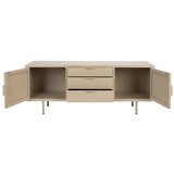 White Label Bež komoda 140x55x40 cm Kos – | Shoptok.si
