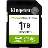 Kingston SD Card 1TB, Canvas Select Plus, SDHC Class10 UHS-1 U3 V30, up to 150MB/s read | Eponuda.com