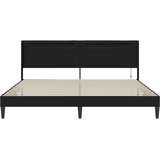  Krevetna konstrukcija Crna 200 x 200 cm Umjetna koža | shoptok.hr