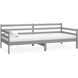 vidaXL Dnevna postelja siva trdna borovina 90x200 cm, (20606208) Cene